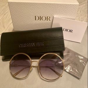 EVERDIOR RU gold round sunglasses